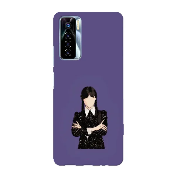 Чехол с принтом «Уэнздей в черном» для TECNO Camon 17 Pro