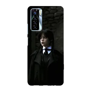 Чехол с дизайном Венздей 2 на TECNO Camon 17 Pro (Темный стиль Уэнздей)