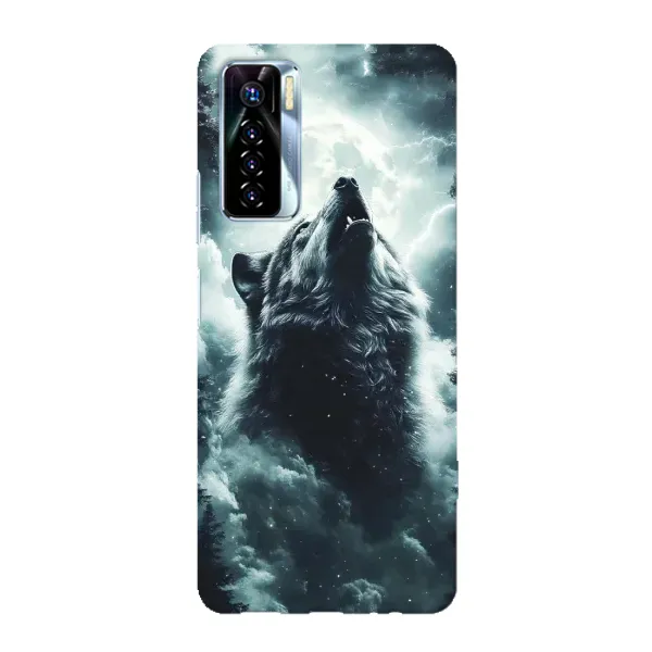 Чехол с принтом «Волк в облаках» для TECNO Camon 17 Pro