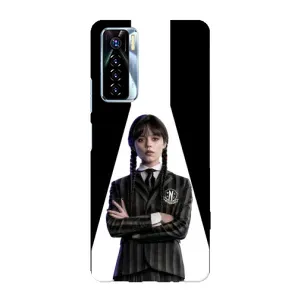 Чехлы Венсдей на TECNO Camon 17 Pro Уэнсдей (AlphaPrint) (W-Wednesday)
