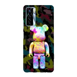 Чохли для TECNO Camon 17 Pro - Bearbrick Louis Vuitton (PREMIUMPrint) (Яскравий Bearbrick)