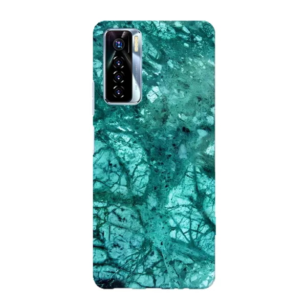 Чохол з принтом «Зелений мрамор» для TECNO Camon 17 Pro