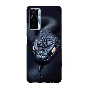 Чехол с картинкой «Хищники» для TECNO Camon 17 Pro (Черная змея)