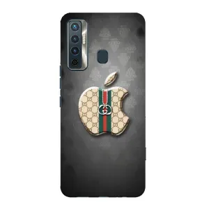 Чехлы ГУЧЧИ для Техно Камон 17 (AlphaPrint) (Apple gucci)