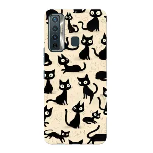 Чехол с рисунком кот на TECNO Camon 17