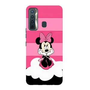 Эксклюзивный чехол для TECNO Camon 17 (AlphaPrint - Мультяшные) (Девочка Maus)