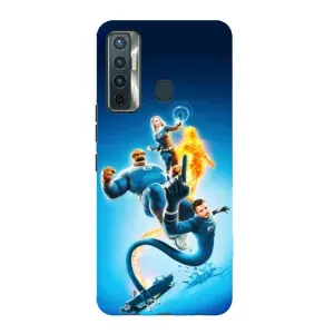 Чехол с принтом Фантастическая четверка для TECNO Camon 17 (Герои Фантастическая Четверка)