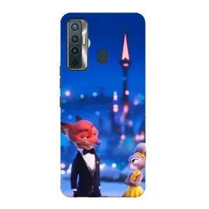 Чехол Зоотрополіс на TECNO Camon 17 (Романтический вечер Зверополис)