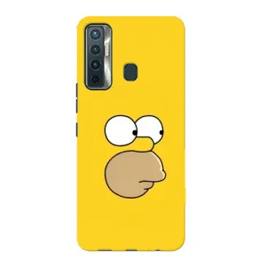 Чехол с Симпсонами для TECNO Camon 17 (VPrint) (Гомер)