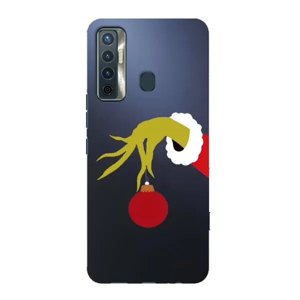 Чехол с принтом «Гринч с игрушкой» для TECNO Camon 17 Чехол с принтом «Гринч с игрушкой» для TECNO Camon 17