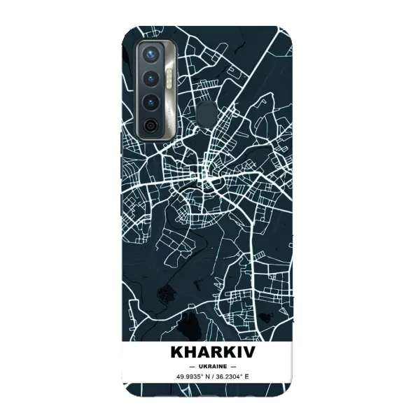 Чехол с принтом «Харьков» для TECNO Camon 17