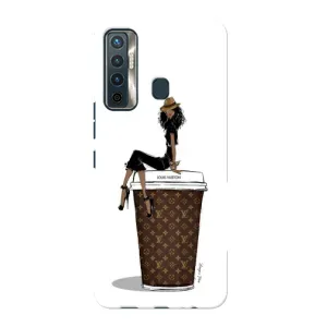 Чехлы Луи Витон для TECNO Camon 17 (AlphaPrint - LOUIS VUITTON) (кофе LOUIS VUITTON)