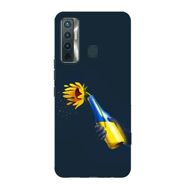 Чехол с принтом «Коктейль молотова» для TECNO Camon 17