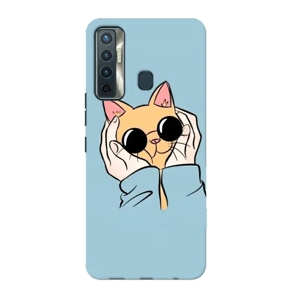Чохол з принтом «Котик в окулярах» для TECNO Camon 17 Чохол з принтом «Котик в окулярах» для TECNO Camon 17