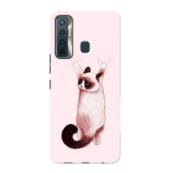 Чохол з принтом «Котик падає» для TECNO Camon 17 Чохол з принтом «Котик падає» для TECNO Camon 17