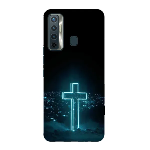 Чохол з принтом «Хрест і місто» для TECNO Camon 17 Чохол з принтом «Хрест і місто» для TECNO Camon 17