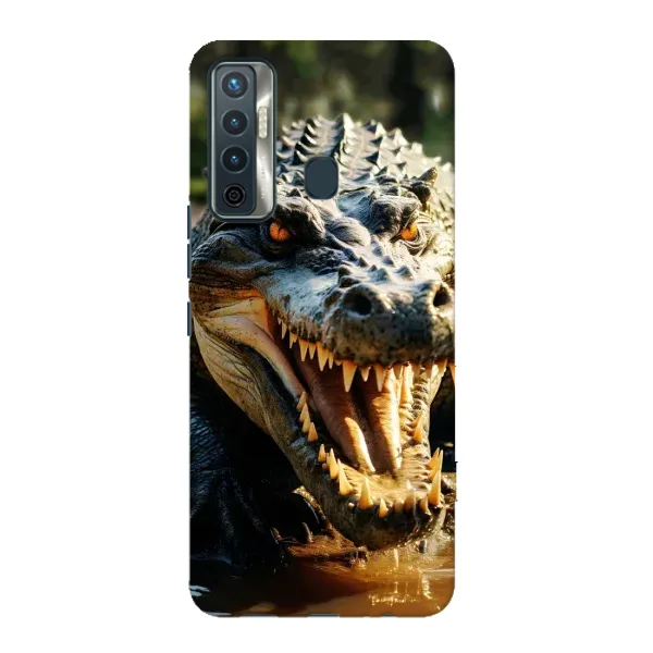 Чехол с принтом «Опасный крокодил» для TECNO Camon 17