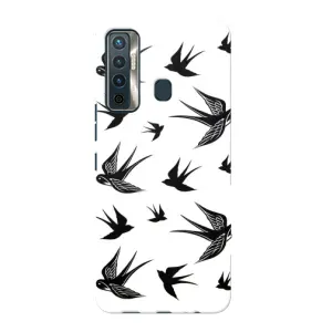 Чехол с птицами на TECNO Camon 17 (VPrint)