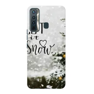 Новогодние, Праздничные Чехлы для TECNO Camon 17 - 2024 год (Let it snow)