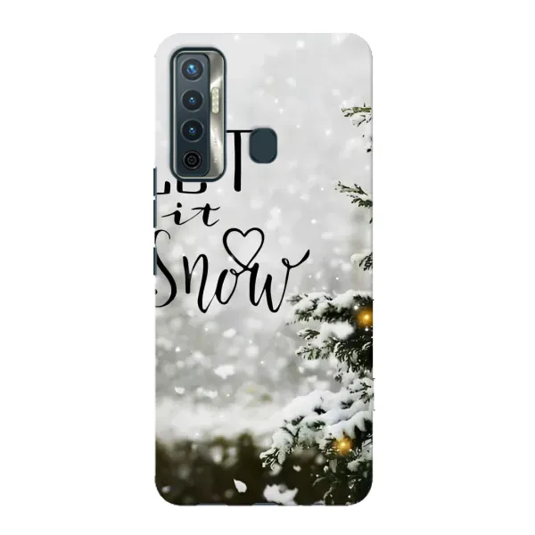 Чехол с принтом «Let it snow» для TECNO Camon 17