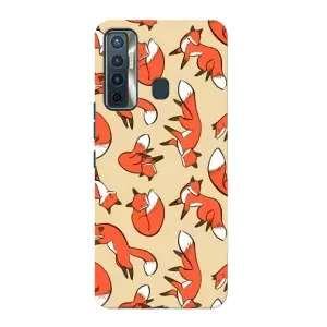 Чехлы с картинкой Лисички для TECNO Camon 17 (VPrint) (Лисички)