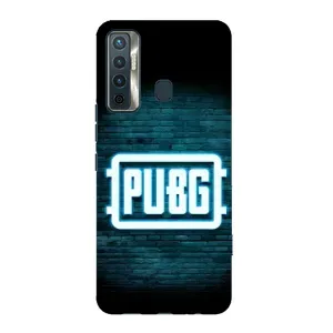 Чехол PUBG для Техно Камон 17 (AlphaPrint) (Лого PUBG)