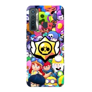 Чехол для TECNO Camon 17 Бравл Старс (VPrint)