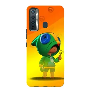 Чехол для TECNO Camon 17 Бравл Старс (VPrint) (Мальчик Леон)
