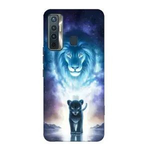 Чехол со Львом для TECNO Camon 17 (VPrint) (Маленький лев)