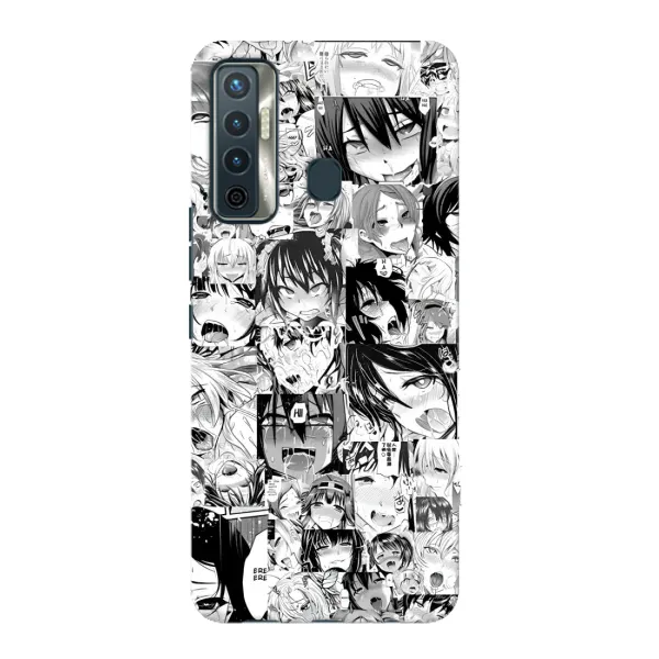Чехол с принтом «Ahegao manga» для TECNO Camon 17