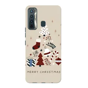 Рождественские, Праздничные Чехлы для Техно Камон 17 (Merry Christmas)