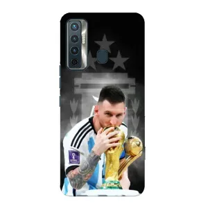 Чехол с принтом «Месси Чемпион» для TECNO Camon 17