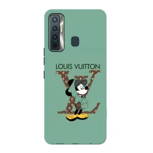Чехлы Луи Витон для TECNO Camon 17 (AlphaPrint - LOUIS VUITTON) (Микки Маус LV)
