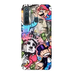 Чехлы с крутыми принтами для TECNO Camon 17 - (PREMIUMPrint) (Monopoly man)