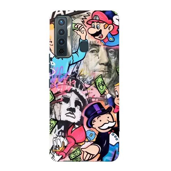 Чехол с принтом «Monopoly man» для TECNO Camon 17