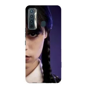 Чехол с дизайном Венздей 2 на TECNO Camon 17 (Загадочный взгляд Уэнздей)