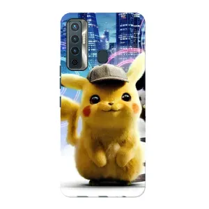Чехол с Пикачу на TECNO Camon 17 (Пикачу в городе)