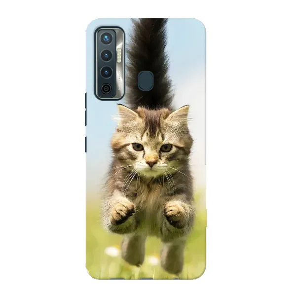 Чохол з принтом «Прижок кота» для TECNO Camon 17 Чохол з принтом «Прижок кота» для TECNO Camon 17