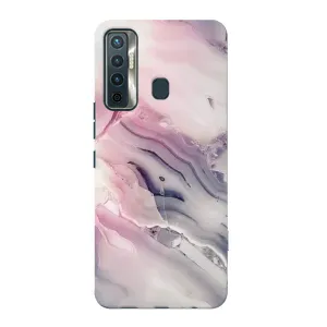 Мраморный чехол на TECNO Camon 17 (VPrint) (Пурпурный Мрамор)