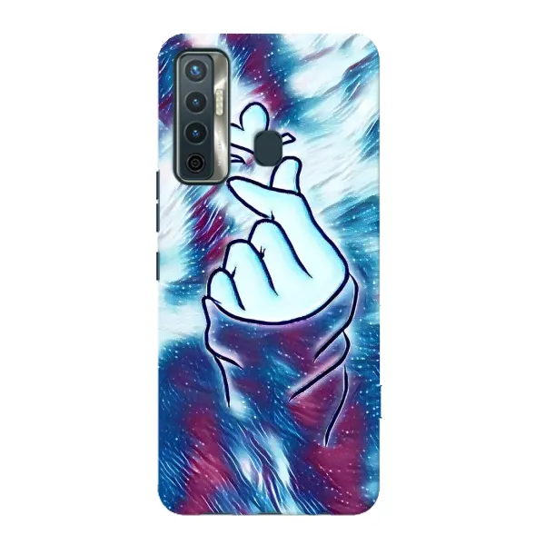 Чохол з принтом «Радужне серце» для TECNO Camon 17