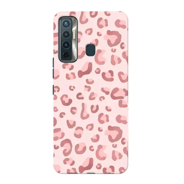 Чохол з принтом «Рожевий леопард» для TECNO Camon 17
