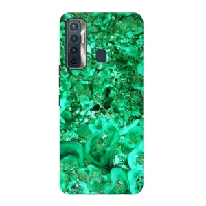 Мраморный чехол на TECNO Camon 17 (VPrint) (Салатный Мрамор)