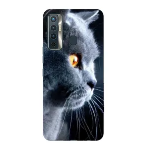 Чехлы с Котиками для TECNO Camon 17 (VPrint) (Серый Кот)