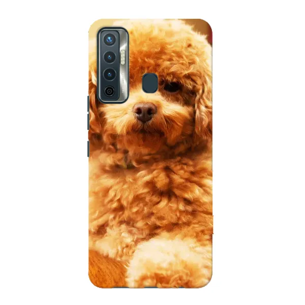 Чохол з принтом «Цуценя Бішон» для TECNO Camon 17