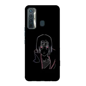 Чехлы на тему: Итачи Учиха для TECNO Camon 17 (AlphaPrint) (силуэт Итачи)