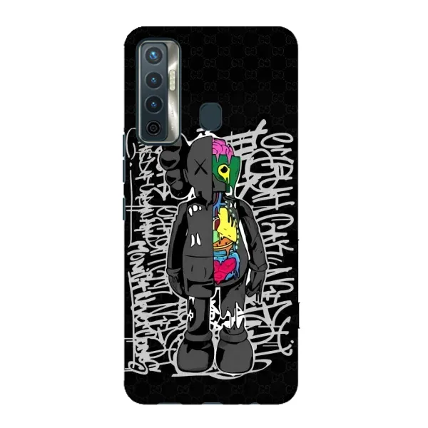 Чехол с принтом «Стиль Bearbrick» для TECNO Camon 17