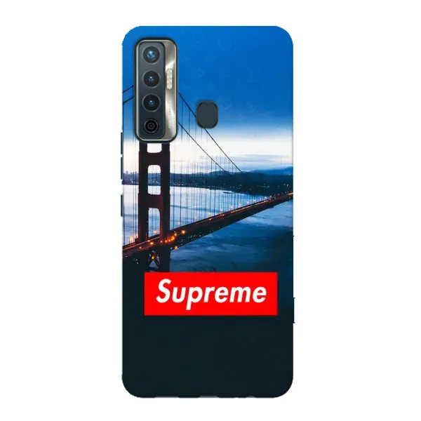 Чехол с принтом «Стиль Supreme» для TECNO Camon 17