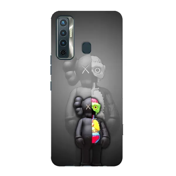 Чехол с принтом «Тело Bearbrick» для TECNO Camon 17