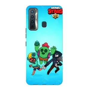 Чехлы Brawl Stars для TECNO Camon 17 (AlphaPrint) (Трио героев)