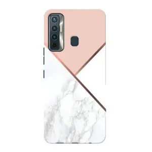 Мраморный чехол на TECNO Camon 17 (VPrint) (Тройной мрамор)